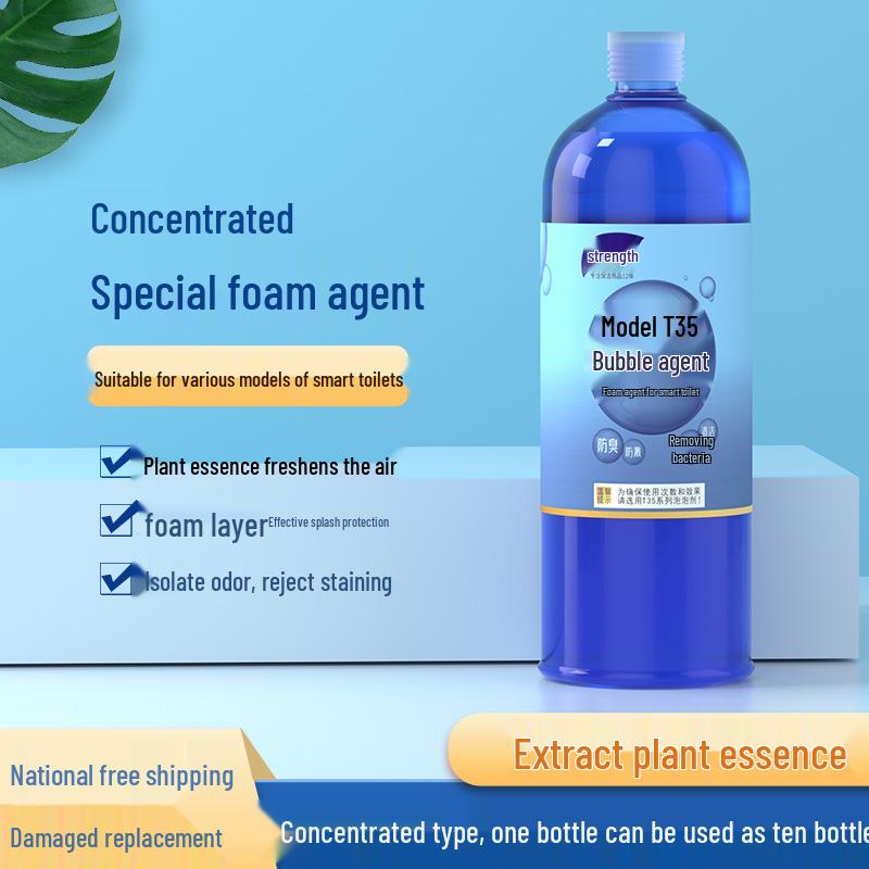 Universal Smart Toilet Foam Shield: Automatic Anti-Splash Deodorant Liquid Refill