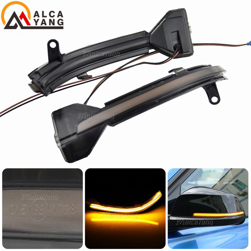 2 Stück für BMW 5er 6er 7er Serie F10 F11 F07 F06 F12 F13 F01 Dynamischer Blinker LED Rückspiegel Blinker Repeater Leuchte