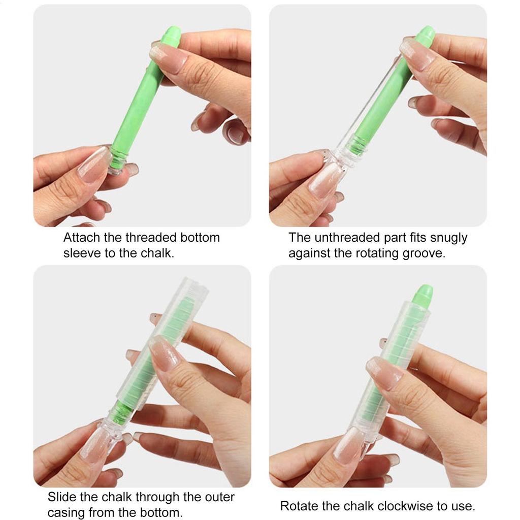 Dustless Chalk 12 Colored Water-soluble Chalk Erasable Non Dirty Hands Dust Free Chalk Blackboard Graffiti Painting Solid Chalk