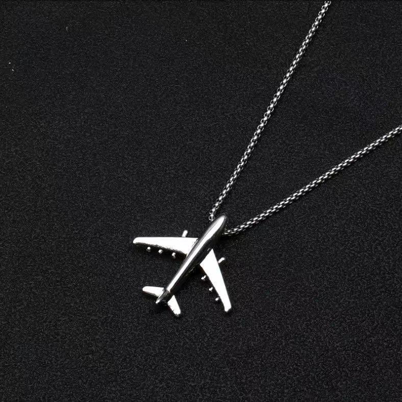 Children's Airplane Pendant Necklace for Boys - Earthy, Versatile Jewelry Accessory