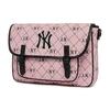 New MLB Polyester With Artificial Leather With Nylon Backpack Shoulder Bag, Crossbody Bag Regular Women's Pink 7ACRMD13N-50PKS