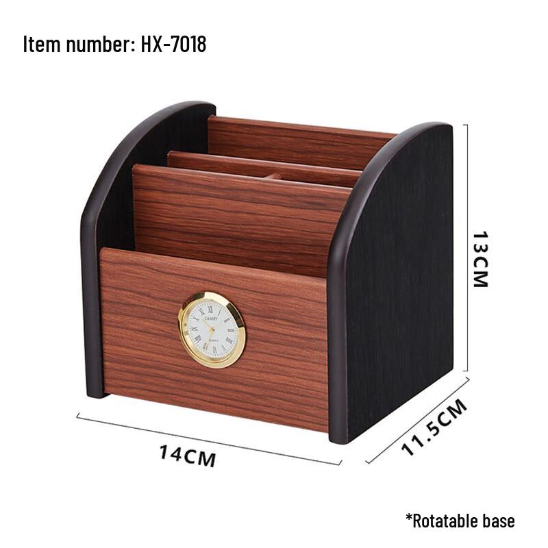 

Дерев яна багатофункціональна підставка для ручок та настільна скринька Hui Xing HX-7018