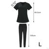 Elastic Waist Scrub Set for and Jogging, Featuring Soft Breathable Design Medical