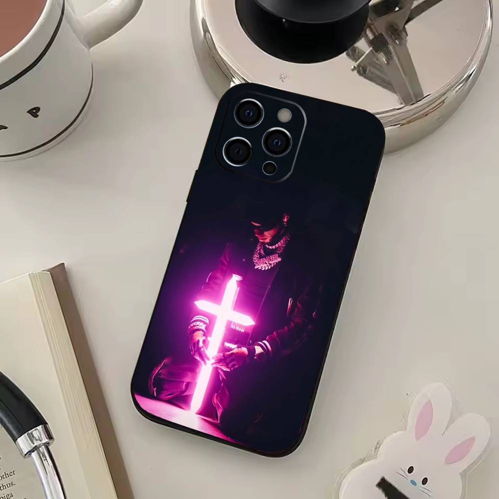 Rapper H-Hades 66 Phone Case For IPhone 17,16,15,14,13,12,11,Plus,Pro,Max,Plus,XS,soft Case Black Silicone