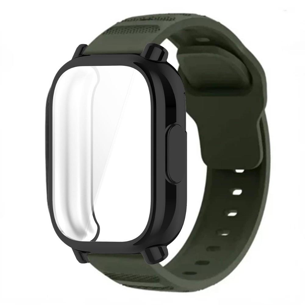 Breathable Silicone Strap+TPU Screen Protector For Redmi Watch 5 Active Band Soft Case For Redmi Watch 5 Lite Sports Band Correa