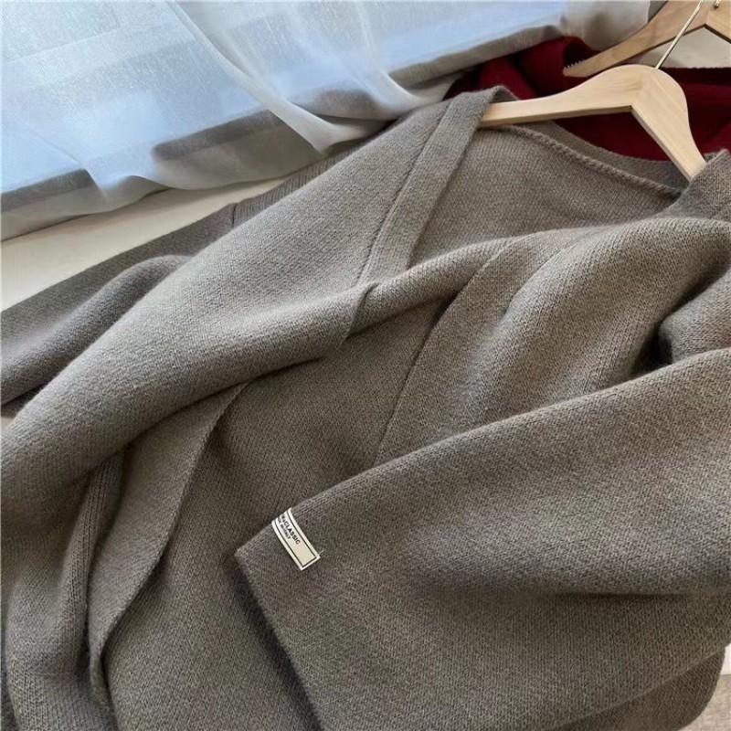 Womens Oversized Longline Knit Cardigan Sweater Loose Fit V-Neck Winter Warm Casual Outerwear
