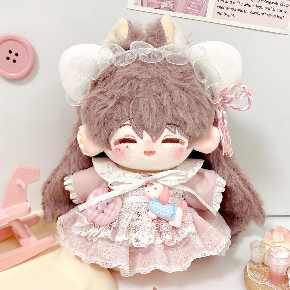 Headband Doll Clothes Outfit Cute Dress Doll Dress Up Set  10cm Cotton Doll