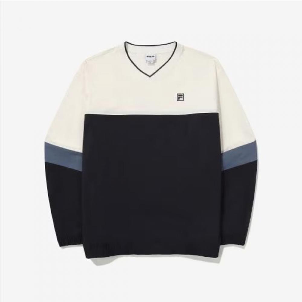 Fila Colorblock V Neck woVen Sweatshirt Fs2pog3104x SWH/090