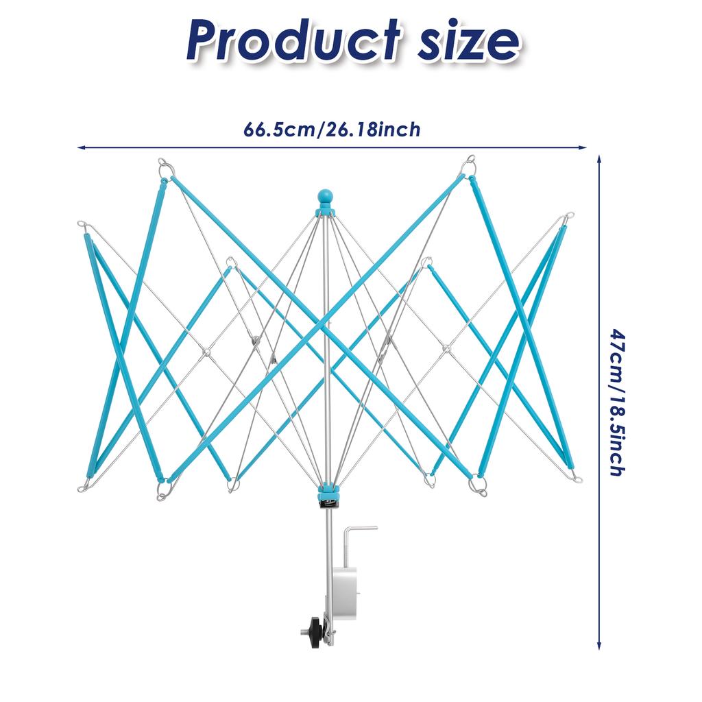 Wollwickler Halter Schirmstrebe Garnknäuelwickler Handbetrieben Nähwerkzeug Tragbarer Garnwickler Essentielles Häkelwerkzeug