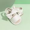2025 Summer Bow PU Baby Girl Sandals - Korean Style Cute Solid Color Walker Shoes