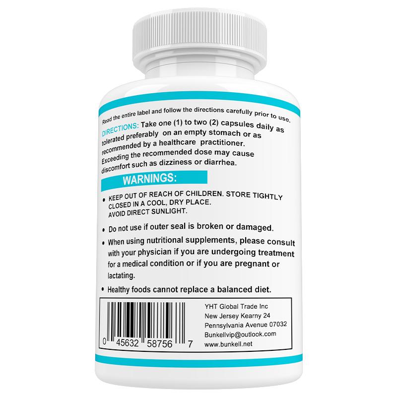 Bunkell Water Lipo Natural Diuretic Dietary Supplement 120 Capsules