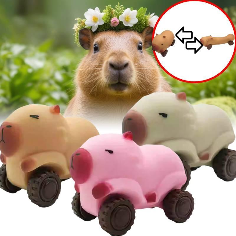 Squishy Capybara Car Toy Elongation Sliding Decompression Toys Gift Christmas