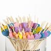 100 Pezzi Spiedini Usa e Getta per Cibo Stuzzicadenti Legno Buffet Cupcake Frutta Forchetta Festa Torta Dessert Insalata Bastoncino a Forma di Cuore
