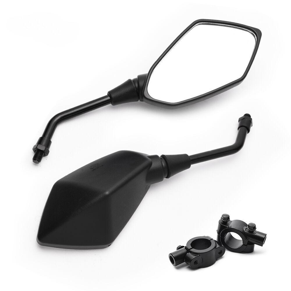 2 stk/par universelle 8mm 10mm motorsykkelspeil scooter elsykkel bakspeil elektromobil bakside konveks speil