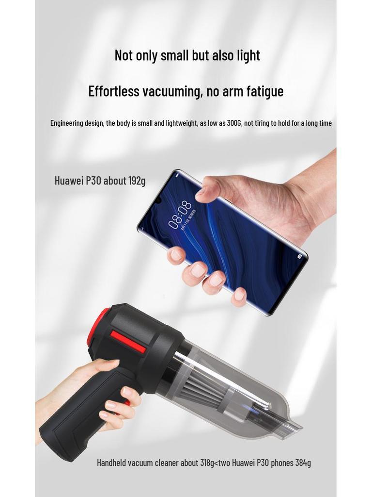 Wireless Portable Handheld Car & Home Mini Vacuum Cleaner - Super Powerful