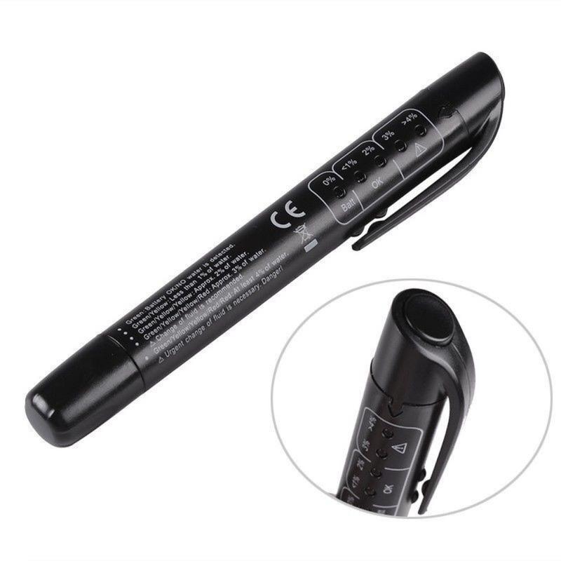 Test Pen Automobile Brake Fluid Oil Tester Pen With 5 LED Lights Display Battery Testers With Brake Fluid Tester For Car