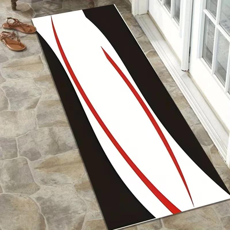 Garage Mat Racing Motorcycle Display Carpet for Hallways, Bedrooms and Play Areas Non-Slip Floor Mat for Home Decor Doormat