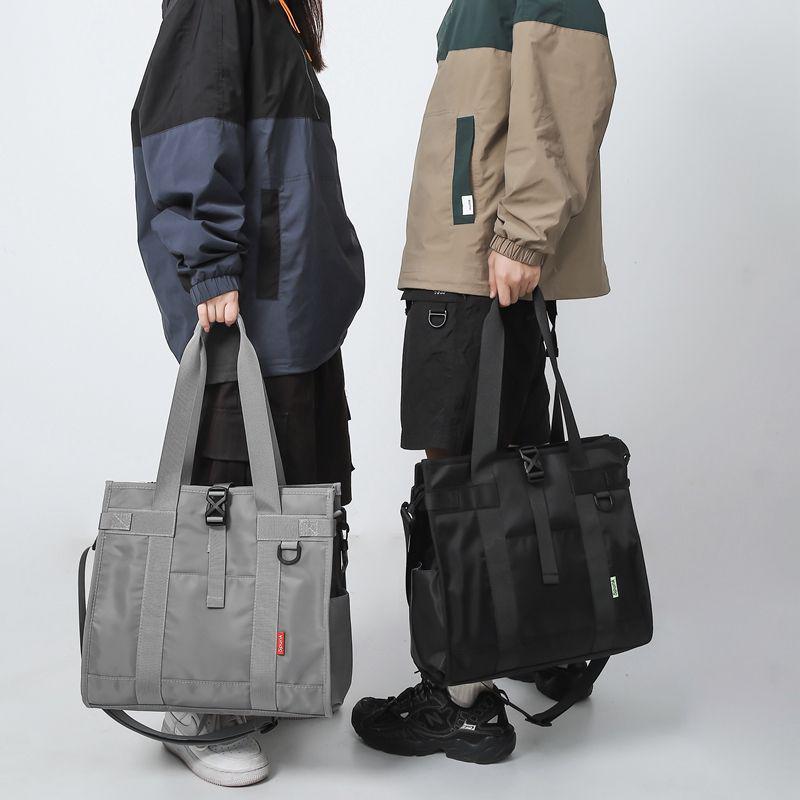 Men's Large Capacity Casual Crossbody & Shoulder Bag - Trendy Unisex Tote for Class and Commute
