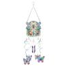 Acrylic Double-sided Diamond Painting Captures Flower Butterfly Hummingbird Dragonfly DIY Wind Chimes Garden Doors and Windows D