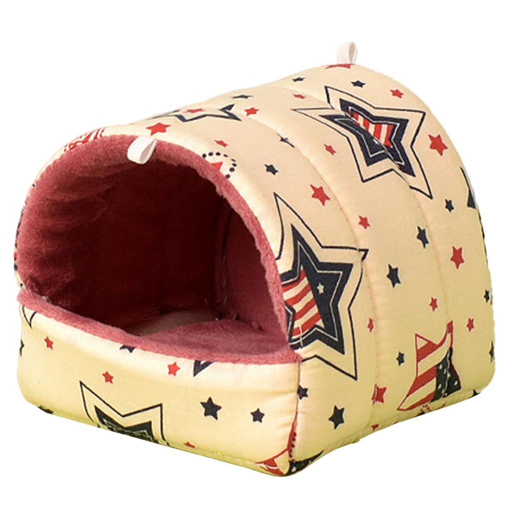 Small Animal Hammock House Hanging Tree Bed Cage Accessories Hamsters Plush Hideout Bedding Bed for Chipmunks Ferrets