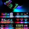 LED Matrix Pixel Panel Car Screen Flexible Display DIY Scrolling Pattern USB Remote & App Control Christmas Halloween Decoration