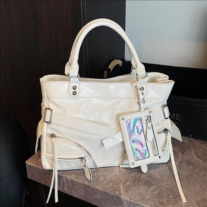 Wucifang Bags Women's Silver New Handbag Personalized Shoulder Bag Large Capacity Tote Bag Messenger Bag