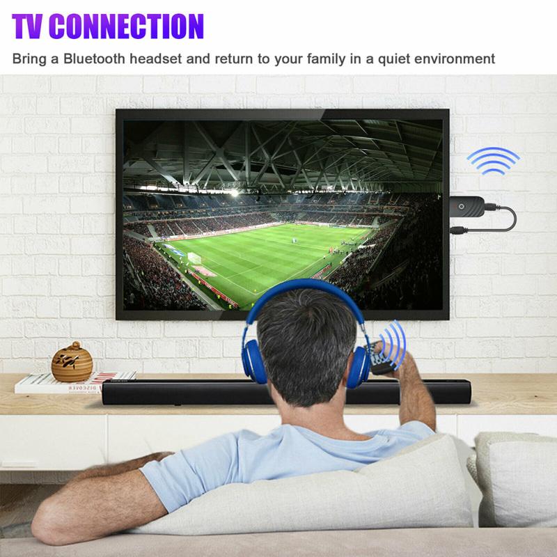 Wireless Usb Bluetooth-compatible 5.0 Audio Receiver Transmitter 2-in-1 Car Bluetooth-compatible