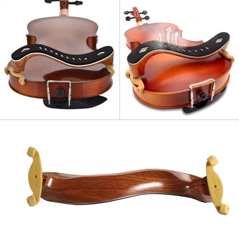 Soft Pad Violin Shoulder Rest Adjustable Violin Holder Strong Simplifying End Rod Mechanism Fine for 1/2 4/4 Violin Rest