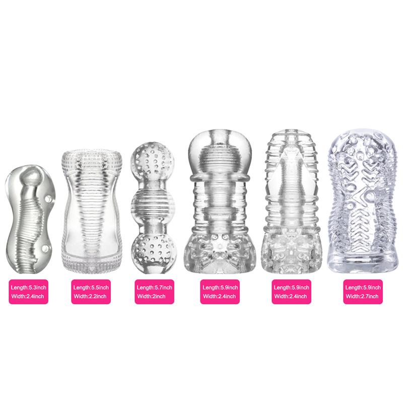 Transparent Airplane Cup Male Exercise Device Masturbation Male Training Famous Device Mold Adult Products