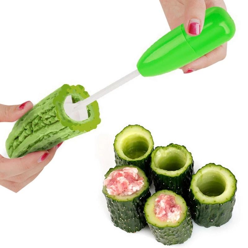 4Pcs/set Kitchen Gadget Accessory Vege Drill Digging Corer Cooking Tool Vegetable Spiral Cutter Spiralizer Creative Kitchen Item