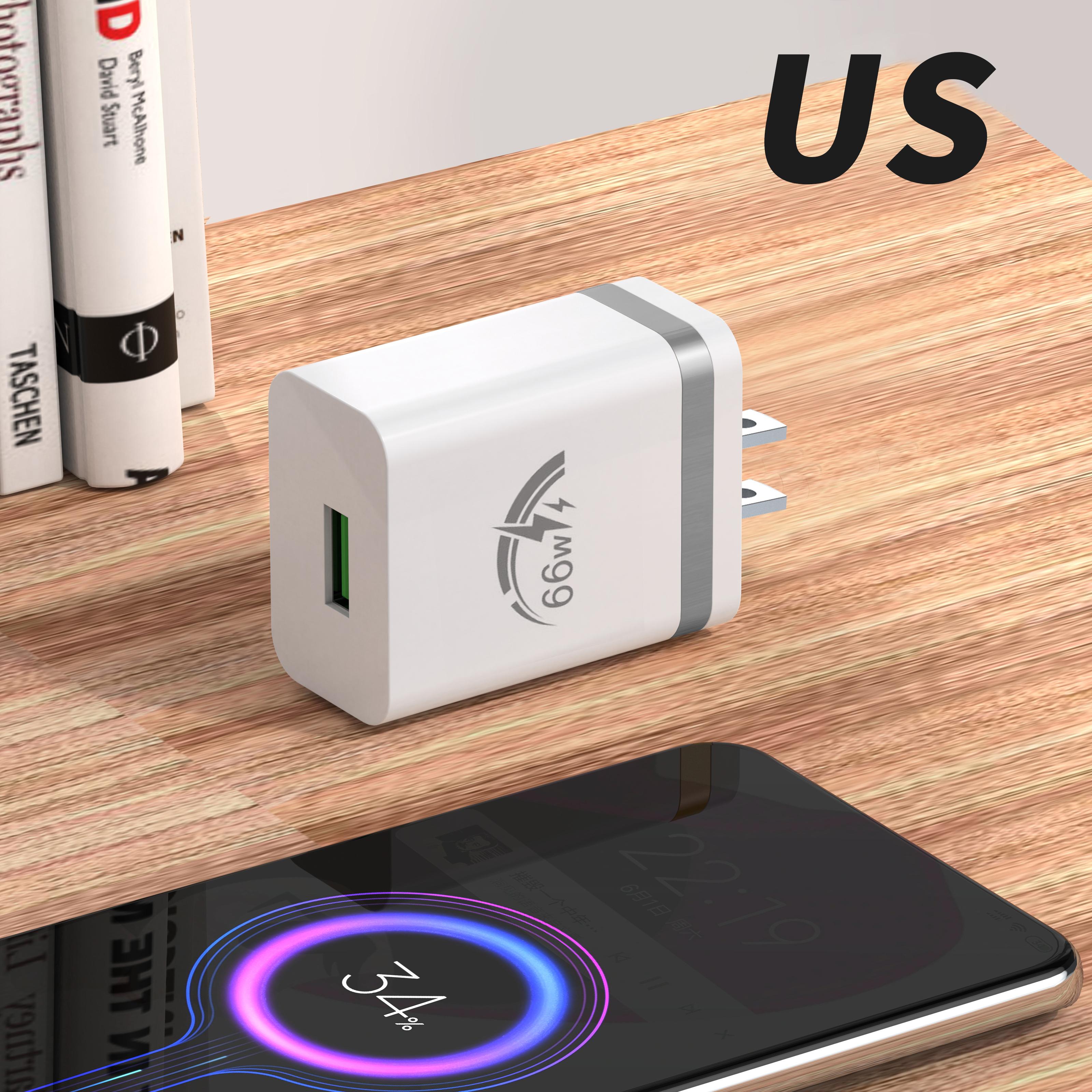 

USB-зарядное устройство для быстрой зарядки, дорожный мобильный адаптер, быстрая зарядка QC3.0 для iPhone, Samsung, Xiaomi, универсальные сетевые зарядные устройства с вилкой EU US Silver US