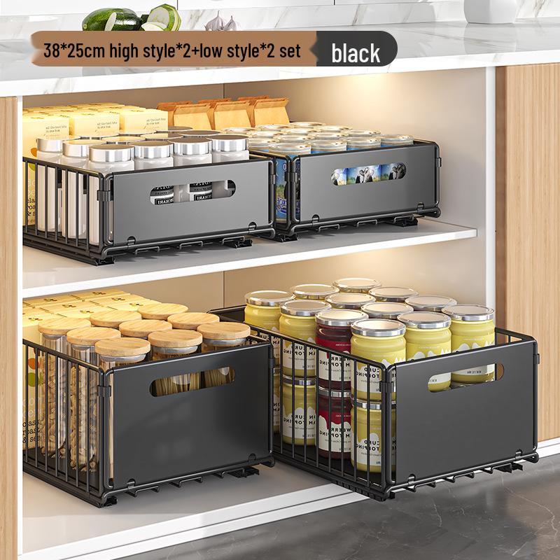 

Выдвижной кухонный органайзер под раковину и полка для специй