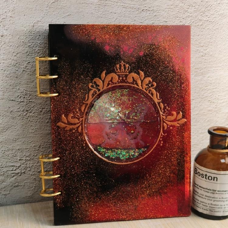 Quicksand Notebook Cover Silicone Mold DIY Epoxy Resin Mold Creative Gift Decor