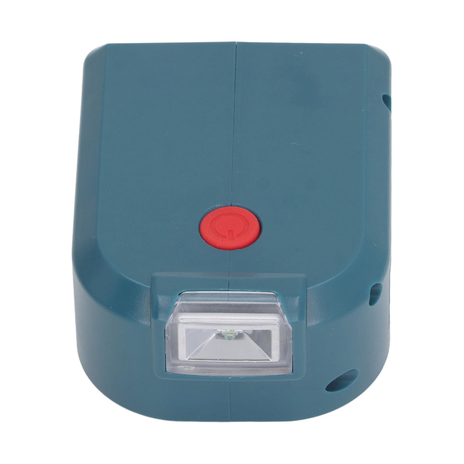 

Адаптер для аккумулятора с выходными портами 18 Вт PD3.0 Type C и 5 В 2,1 А USB и светодиодной подсветкой для Bosch 14,418V