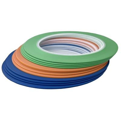 High-Heat Resistant Paint Masking Tape (for Curved Surfaces), 1mm Vinyl, 12 Rolls
