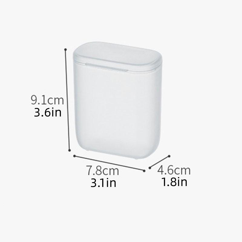 Tragbare Aufbewahrungsbox mit Deckel, Tragbare kabelgebundene Headset-Datenkabel-Aufbewahrungsbox, U-Disk Gummiband Staubdichte kleine Box mit Deckel