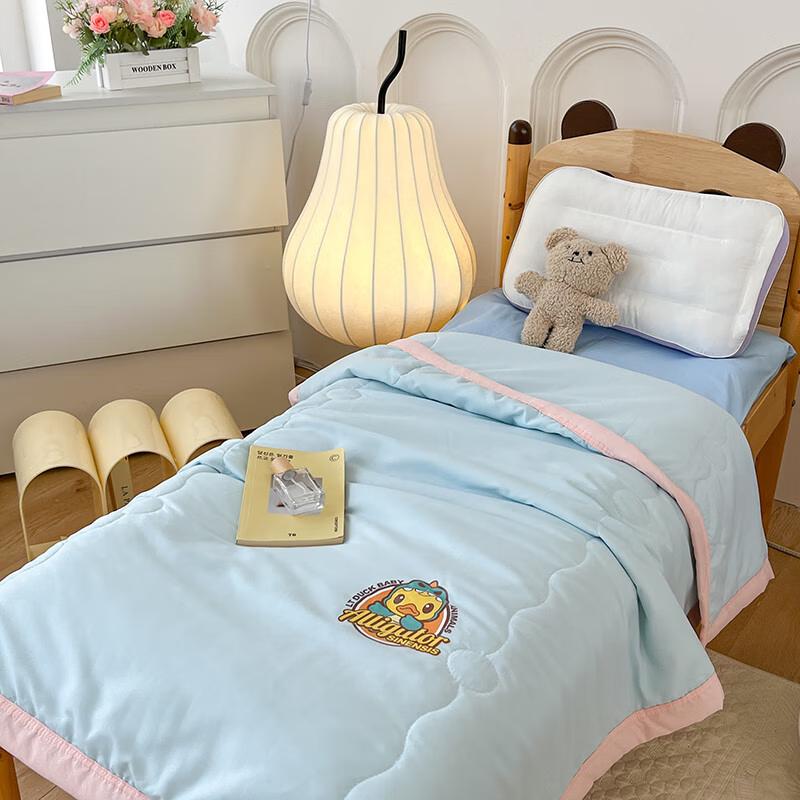 LT DUCK Little Yellow Duck Washed Cotton Summer Quilt