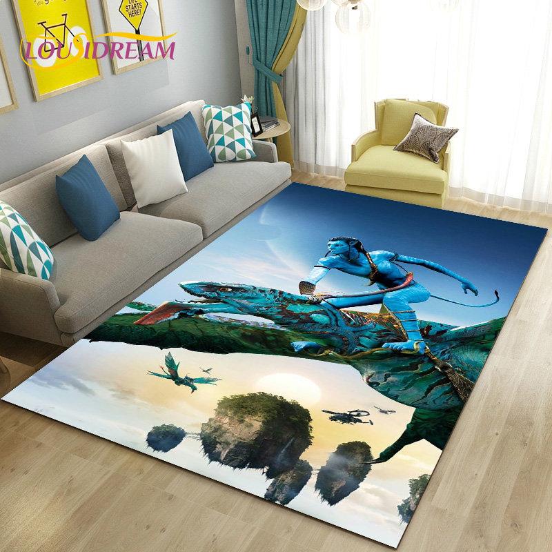 Tappeto Stampato HD del Film Avatar Grande, Tappeto per Soggiorno Camera da Letto Divano Zerbino Decorazione, Tappetino Antiscivolo per Giochi Bambini