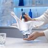 Carafa de Whiskey din Sticlă în Formă de Gâscă 3D Păsare Sticlă pentru Băuturi Alcoolice cu Dop Mat 350ml