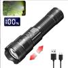 High Strong Power Led Flashlights 2000LM Tactical Torch with Display Light USB Charging Camping Fishing Emergency Zoom Lantern