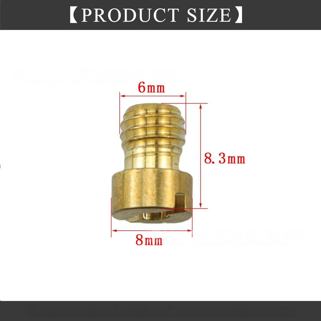 16-delat M6 Huvudmunstyckesset för Förgasare Derotto PHBN PHVA, Storlekar #95-150