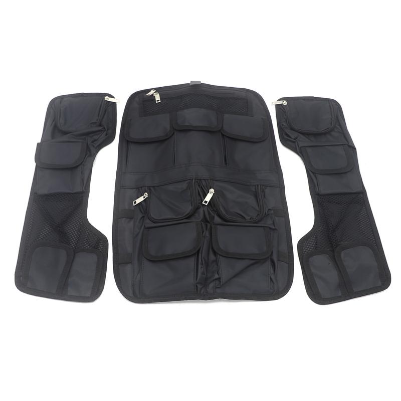 Motorcycle Black Hard Saddlebag Tour Pak Lid Organizer Internal Bag Set For Touring Models 1993-2013