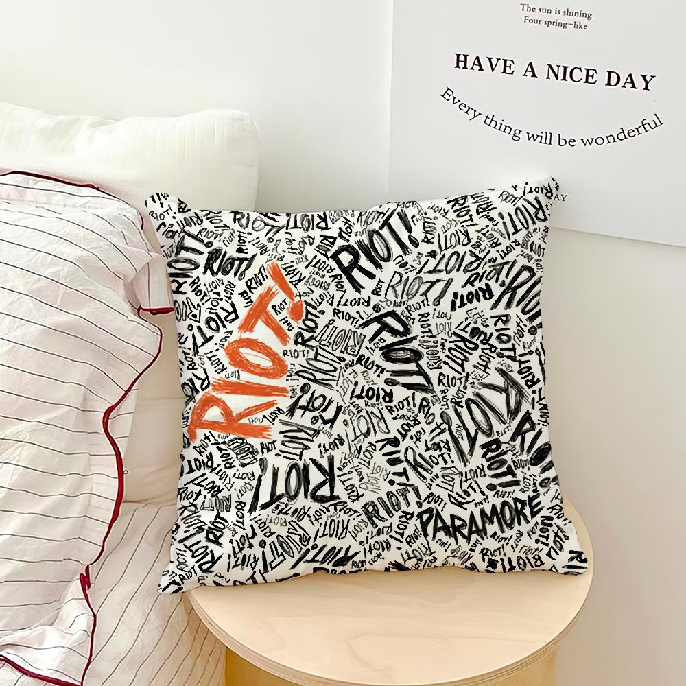 cool fashion Band PParamore cushion cover Comfort soft Pillowcase hogar Sofa Living Room Home bedside Decor pillowcovers Gift