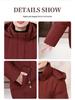 Hooded White Duck Down Jacket for Middle-Aged and Elderly Women - Short, Stylish, Thick Winter Coat for Mothers & Grandmothers