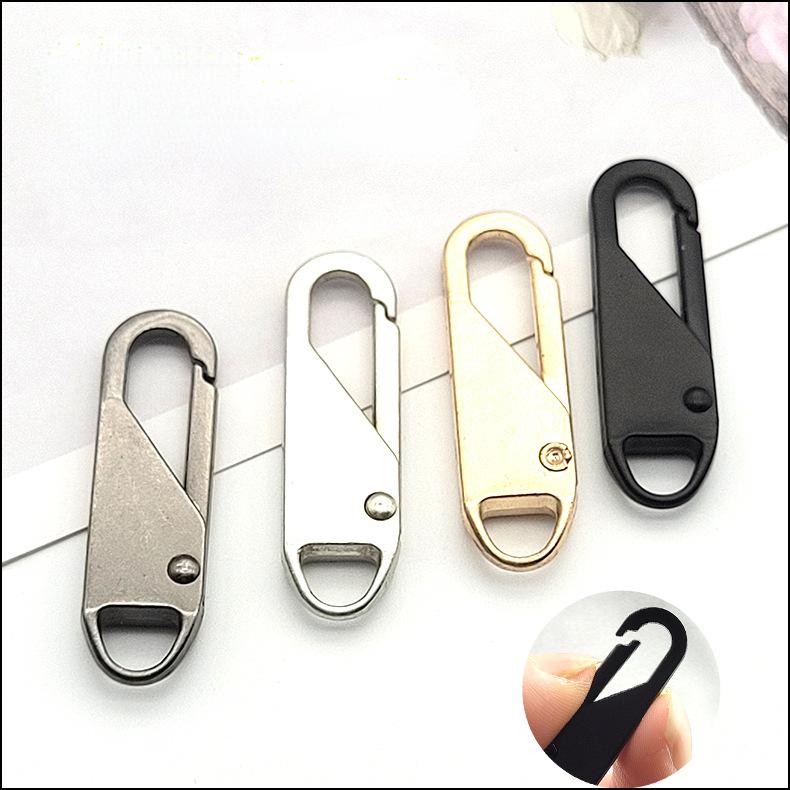 Replacement Zipper Slider Metal Zipper Pull Zipper Repair for Broken Buckle Zipper Head Zip Ends Bag Suitcase DIY Sewing Craft