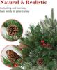 40cm Christmas Tree With LED Lights Home Bedroom Party Decorations Artificial Christmas Tree Decor For Outdoor Garden New Year