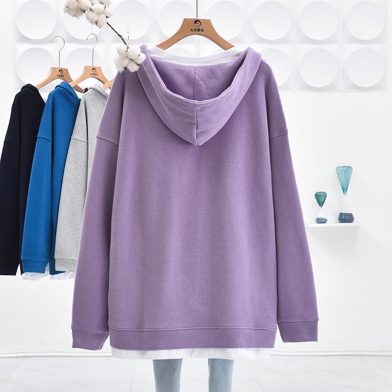 Damenmode Lässig Farbblock-Print Langarm Kapuzenpullover & Sweatshirts