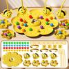 Little Bee Magnetic Bead-Catching Fishing Game - Educational Toy for Parent-Child Interaction  Ages 3-8
