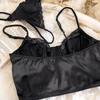Summer Women Lingerie Set French Sexy Lace Ultra Thin Bra Set Silk Fabric Comfort Adjustable Strap Bralette Thongs Underwear Set