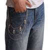 Punk Style Skull Jeans Chain Skull Charm Edgy Gothic Metal Waist Accessory For Women Girls